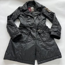 Khujo Merve Vintage Urban Military Biker Style Quilted Trench Coat