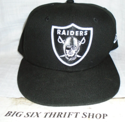 Las Vegas Raiders NFL New Era 59Fifty Fitted Cap Hat Size 7 3/8