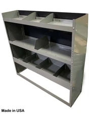 Van Shelving with Extra Deep Bottom Tray for Full Size Ford Transit LOW ROOF 