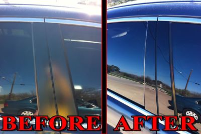 Glossy Black Pillar Post Covers For 2011-2016 Hyundai Equus – 6-Piece Overlay Trim Kit By 304 Trims
