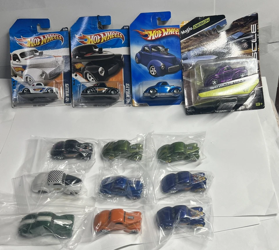 Set Of 13 1941 WillYS 10 HOTWHEELS & 3 MAISTO 1/64 Scale GREAT FOR COLLECTION! - Image 2 of 4