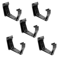 PACK OF 5 Square Gutter Support Bracket Fascia Bracket Black.
