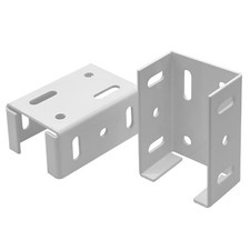 OHIY Heavy Duty Aluminum Fence Bracket for Vinyl Fencing fits 2-3/4in Rail White