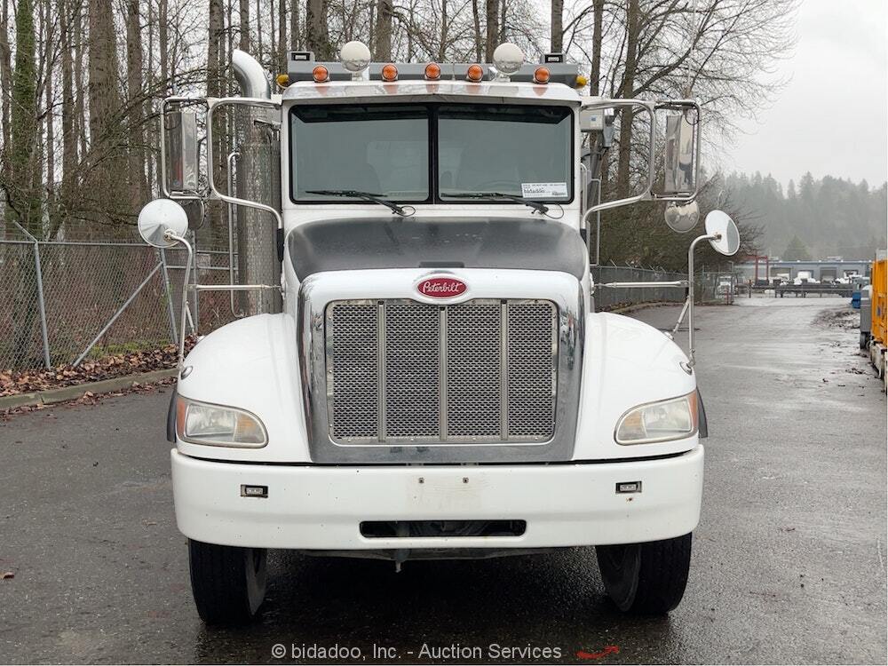 2008 Peterbilt 340 Tandem Axle 8yrd Dump Truck Load Cover PTO Low