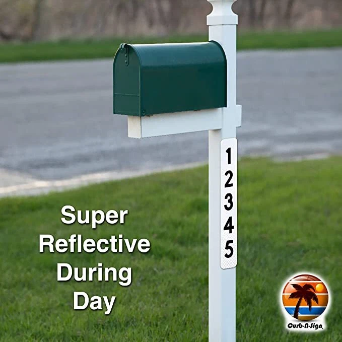 Super Reflective Vertical Address Stickers for House, Mailbox, etc - Image 3 of 4