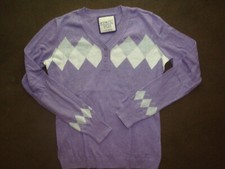 Pullover * Pulli * LA-Shirt * lila * Rauten Muster * Gr. S * ESPRIT