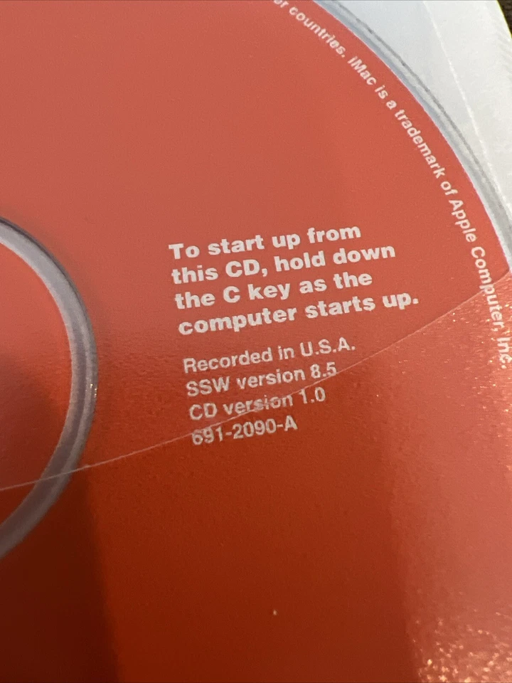 Vintage Apple iMac G3 install/restore CD v1.0 (Mac OS 8.5) G3 iMac Media Packet - Image 4 of 4