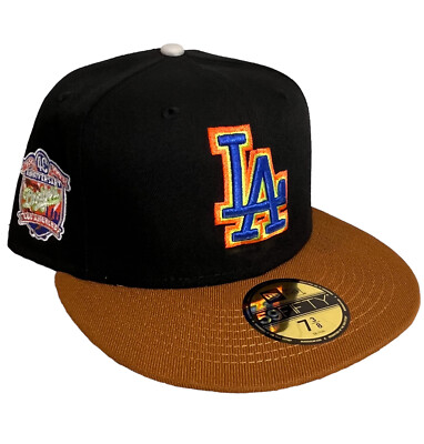 Los Angeles Dodgers New Era MLB 40th Anniversary 59FIFTY Fitted Hat Size 7 3/8