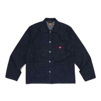HUMAN MADE KAWS MADE DENIM COVERALL JACKET INDIGO XX27JK014 HUMAN MADE KAWS MADE DENIM COVERALL JACKET INDIGO XX27JK014