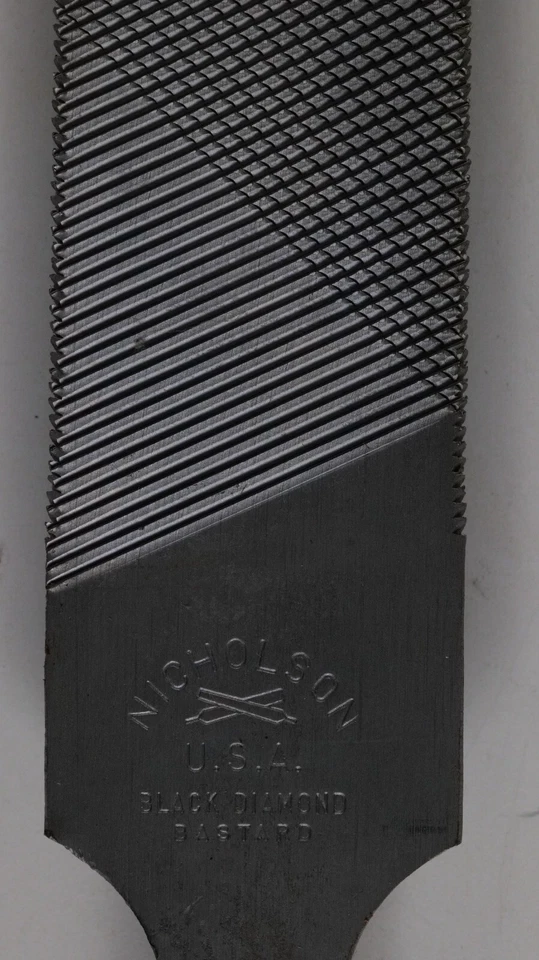 1 x Lima Bastardo Media Redonda Nicholson Black Diamond 05194 14" - Hecha en EE. UU. Foto 2 de 4