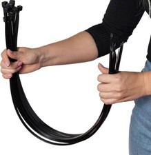 (50)- 24" Long Heavy Duty Plastic Zip Cable Ties,UV, PowerPhase,180 LB. Fastenal