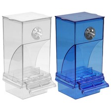 Automatic No-Spill Transparent Bird Feeder, No Mess Bird Feeder For Cage