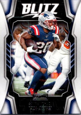 Sony Michel 2020 Panini Playbook Blitz #BLITZ-12 New England Patriots CHARGERS