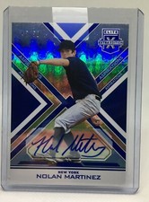 2016 Elite Extra Edition Aspirations Blue /50 Nolan Martinez #106 Rookie Auto