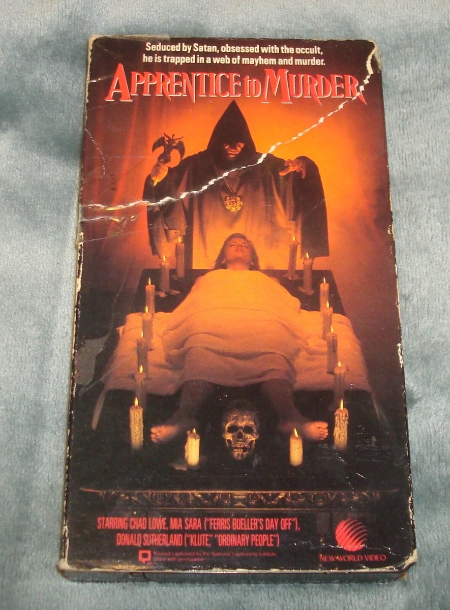 APPRENTICE TO MURDER MOVIE VHS NEW WORLD VIDEO THRILLER TAPE 1988