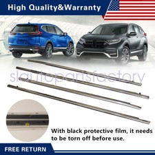 Fit Honda CRV Set of 4 Outer Window Moulding Trim Weatherstrip Seal Strip 17-22