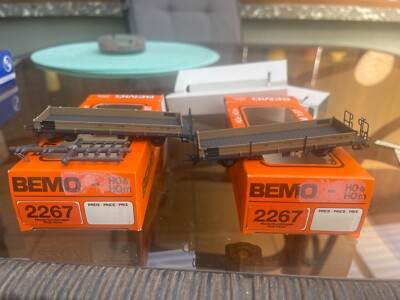 Bemo H0m 2267  2 x Niederbordwagen  NEU + OVP