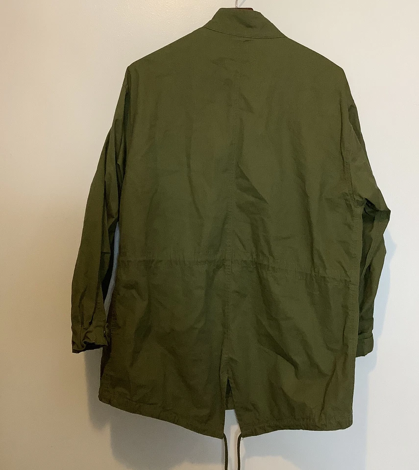 Chaqueta Militar Love Tree Para Mujer Grande Verde Cremallera Mangas Largas Militar Foto 4 de 4