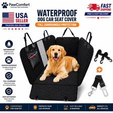 Waterproof Dog Car Seat Cover Rear Back Bench Protector Pet Travel Hammock MatUS