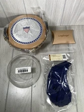 Longaberger 2005 Inaugural Basket Liner Protector Lid Tie-On Patriotic Sealed