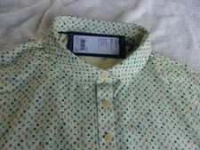 NWT Walter Hagen golf polo, men's S, L, XL, yellow, beachballs print, poly., $70