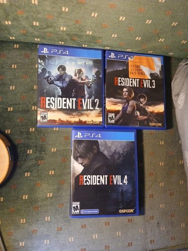 Resident Evil 2, Resident Evil 3, And Resident Evil 4 Ps4