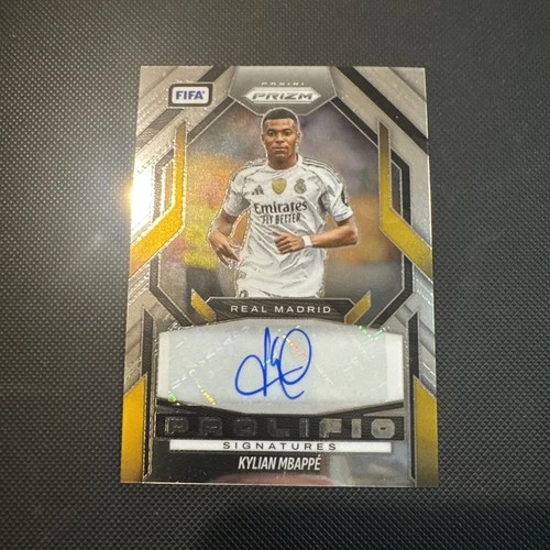 Kylian Mbappe 2025 Panini Prizm FIFA #1 Prolific Signatures Auto Real Madrid