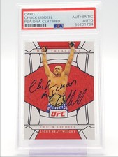 CHUCK LIDDELL 2009 HALL OF FAME TREASURES UFC AUTOGRAPH AUTO PSA Q3873
