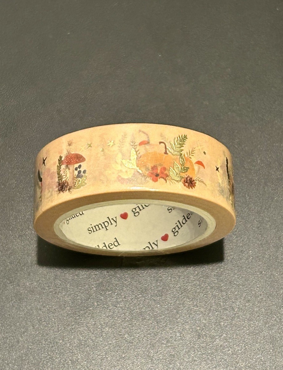 New *Holiday* Simply Gilded Thanksgiving Pumpkins Harvest washi tape 15 mm