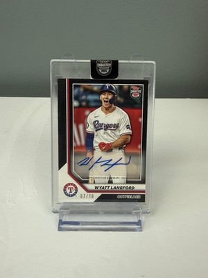 2025 Topps Industy Conference Wyatt Langford Rangers Auto /10
