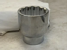 JOBSMART  1-7/8in. 3/4 Drive 12pt Socket, CR-V, Chrome Finish