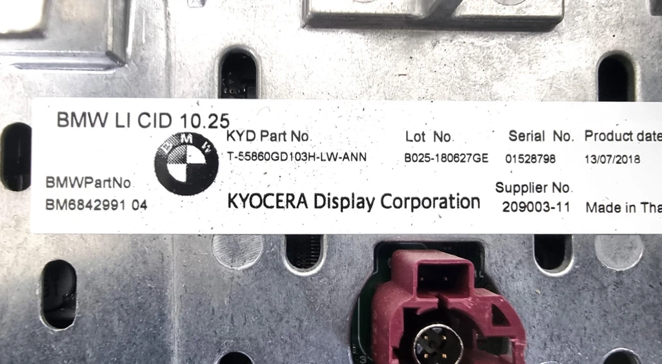 Schermo display informazioni multimediali centralizzato BMW i3 serie I01 10,25" 6842991 - Immagine 4 di 4