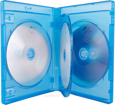 Blu-Ray Case Triple 3-Disc Capacity in 22Mm Extra Thickness with Logo and Clear
