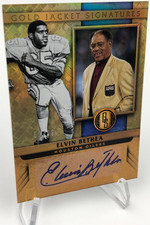 ELVIN BETHEA AUTO Card 2017 Panini GOLD JACKET Signatures RARE/99 OILERS HOF