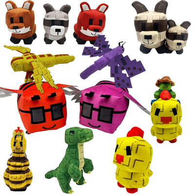 Grow A Garden Plush Toys Raccoon Stuffed Animal for Game Fans Fox T-rex Bee