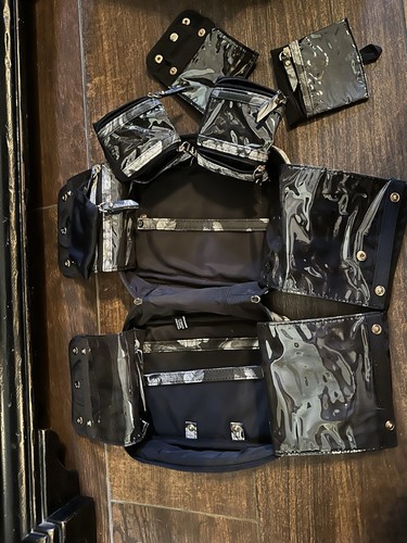 PurseN Black White Travel Jewelry Makeup Cases Multi-Compartment Mint Sold Out