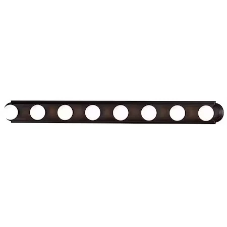 MAXIM LIGHTING 7128OI Essentials 8-Light 48" Wide Oil Rubbed Bronze Vanity Light - Picture 1 of 2