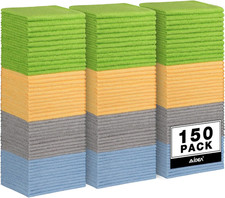 Microfiber Cleaning Cloth 150 Pack, Microfiber Towels for Cars, Soft  Absorbent