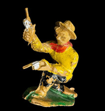 Cowboy Minature Figure Plastic Antique 2"