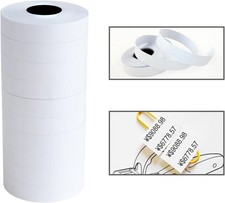 Double Line Price Labels for MX-6600 Gun   10 Rolls 5000pcs White