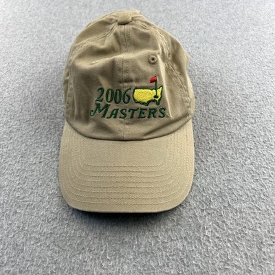Masters 2006 Hat Cap Strap Back Mens One Size Beige Golf American Needle