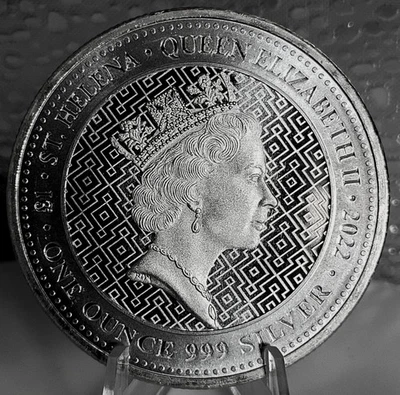 2022 ST Helina Truth Conquers All 1oz 999  Silver  Coin Beautiful In Capsule  - Image 1 of 4
