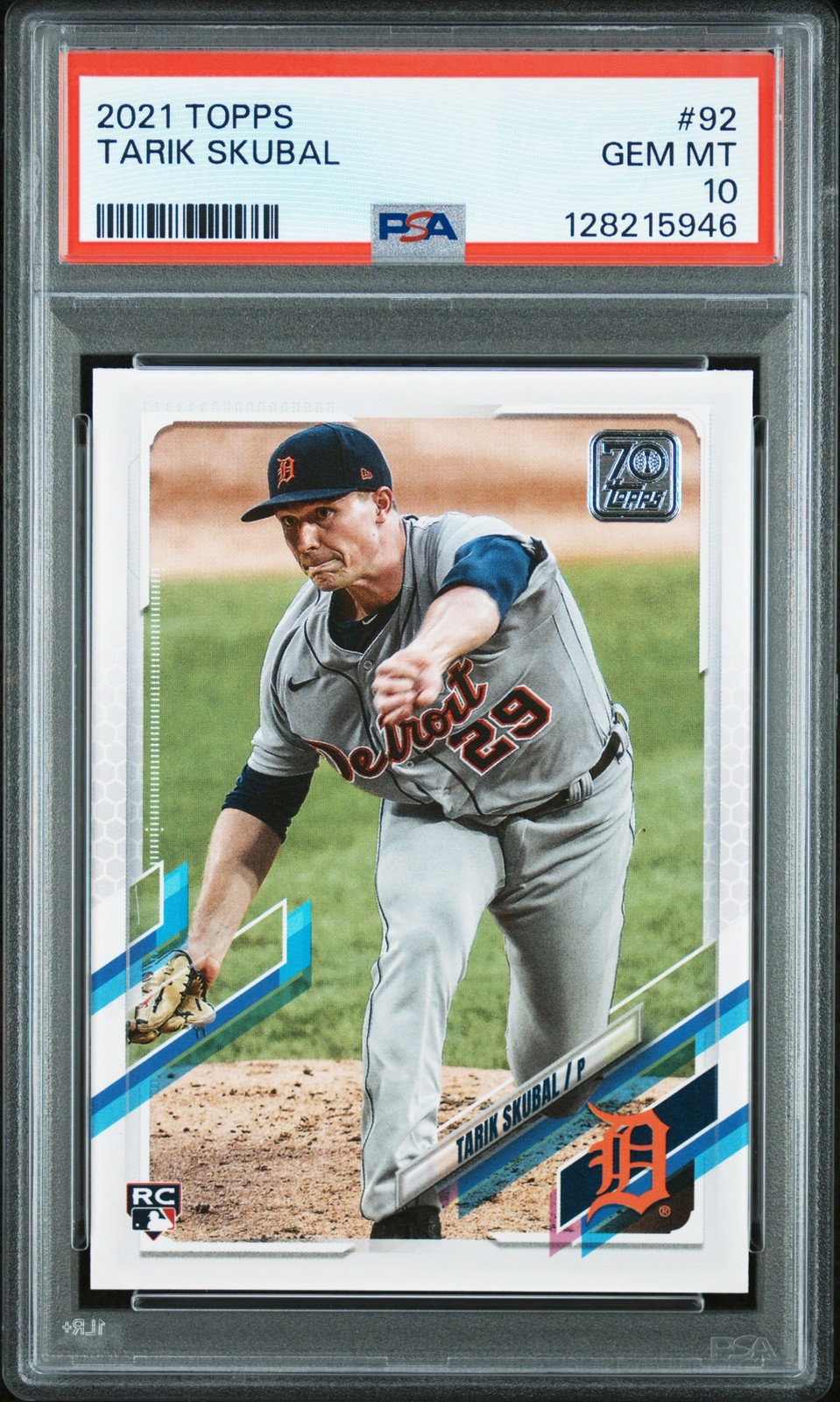 2021 TOPPS TARIK SKUBAL #92 PSA 10