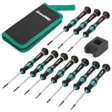 10-Piece Precision Screwdriver Set for Eyeglasses Watches Phones
