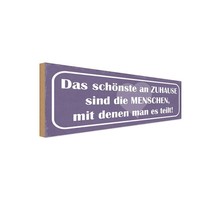 Holzschild 10X27 Cm Das SchöNste An Zuhause Sind Geschenk Deko Geschenk Holz Sch