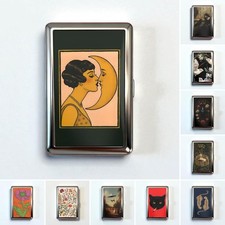 Vintage Art Deco Versatile Card & Cash Case,Credit Card Holder