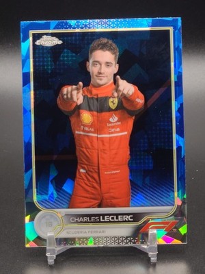 2022 Topps Chrome Formula 1 F1 Portrait SAPPHIRE #25 Charles Leclerc MINT