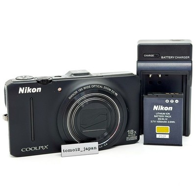 Nikon COOLPIX S9300 Black Digital Camera 16.0MP 18x Optica Zoom