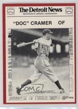 1981 Detroit News Tigers Boys of Summer 100th Anniversary Doc Cramer #24 0q3