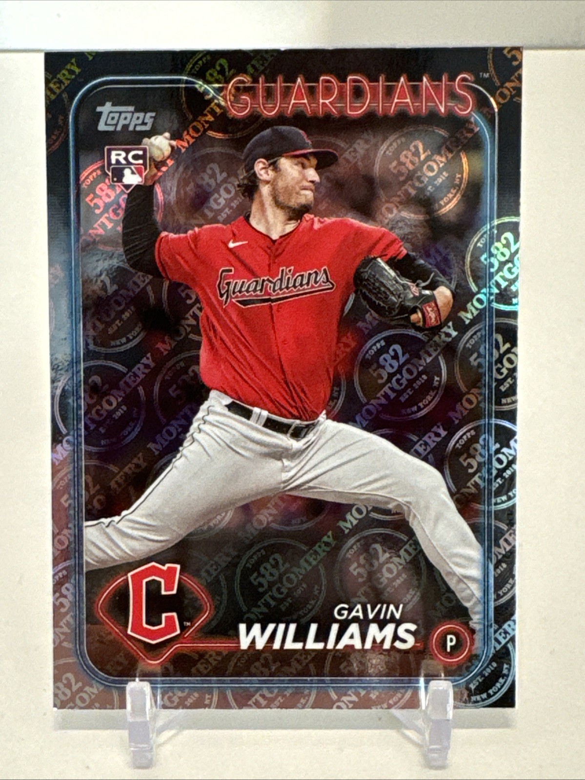 2024 Topps 582 Montgomery Club Exclusive Foil Gavin Williams Rookie #242 CLE